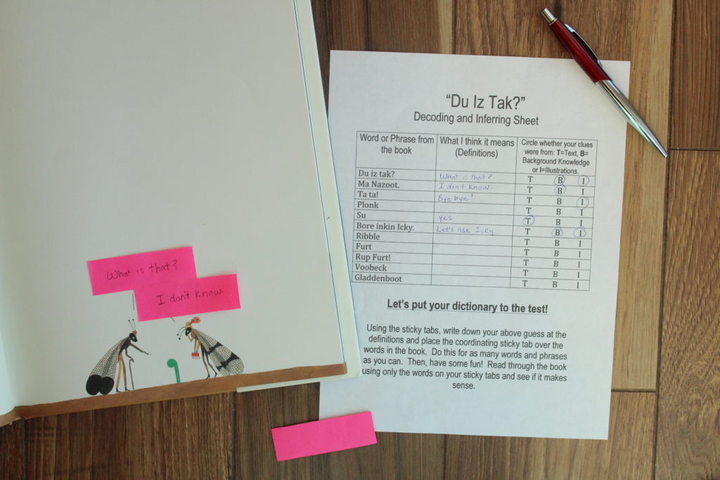 "Du Iz Tak" and Decoding/Inferring Activity · Book Nerd Mommy