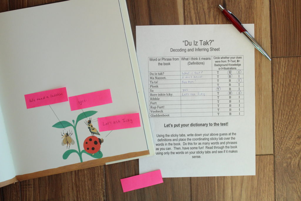 "Du Iz Tak" and Decoding/Inferring Activity · Book Nerd Mommy
