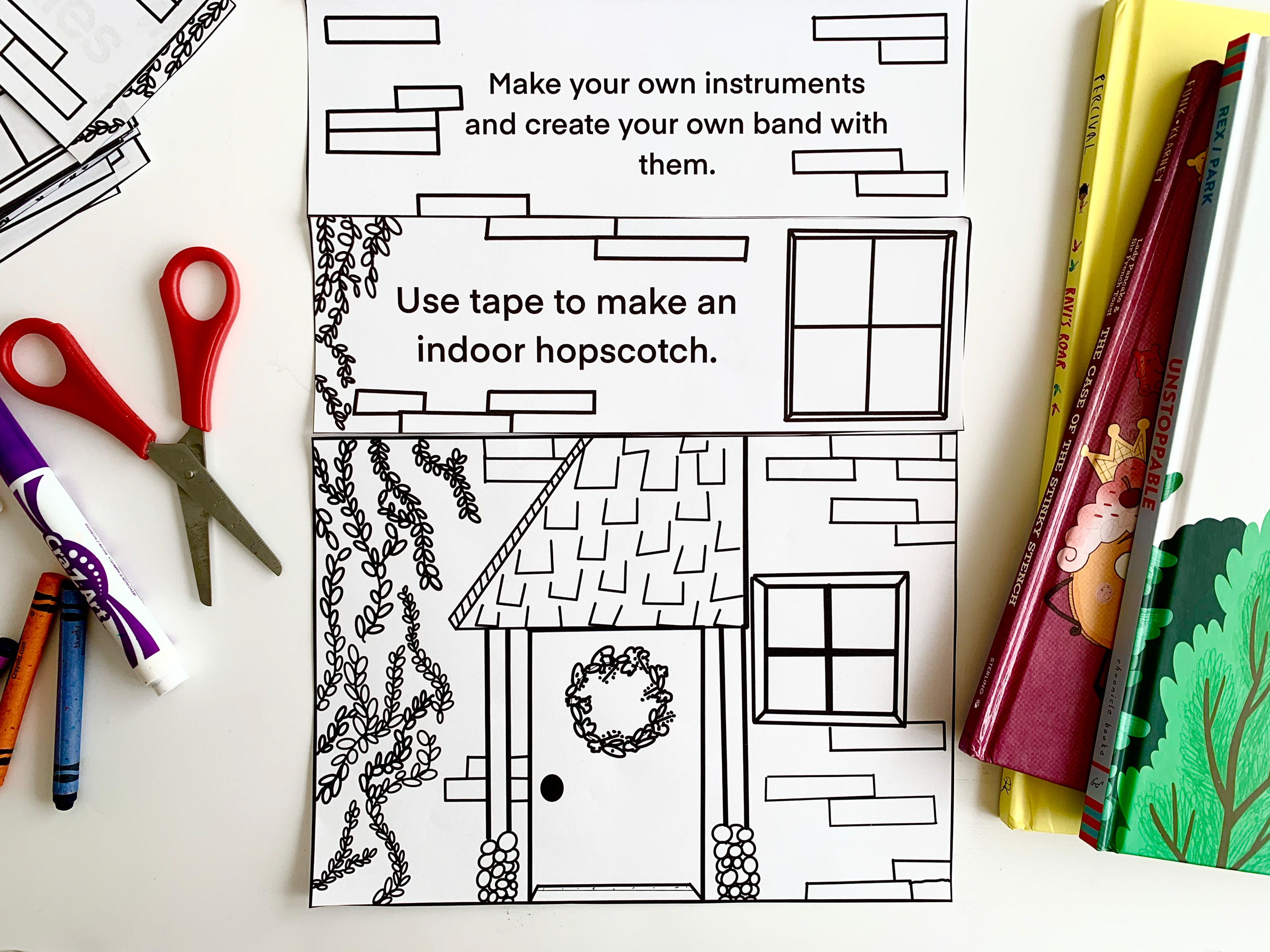 50 Creative &amp; Simple Indoor Activity Ideas With a Printable! · Book ...